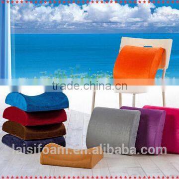 100% polyester memory foam pillow for car seat back support cushion LS-C-001-B bamboo car seat cushion