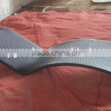 S shape steel rattan wicker sun lounge bed
