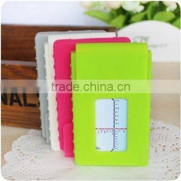 Custome made protective silicone business card holder