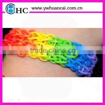 Silicone loom bands bracelet / Mini loom rubber bands/ DIY fashion bracelet