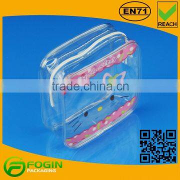 ziplock printed pvc mini cosmetic bag