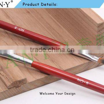 ANY UV Gel Nails Design Painting Nylon Hair French Nail Brush Flat Oval Wood Handle