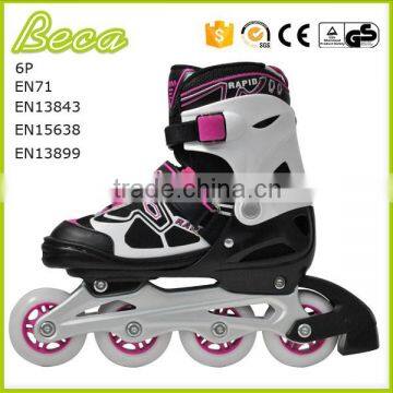 Guangdong Factory Manufacture Metal Chassis Flashing Pink Roller Skates Shoes photo-2