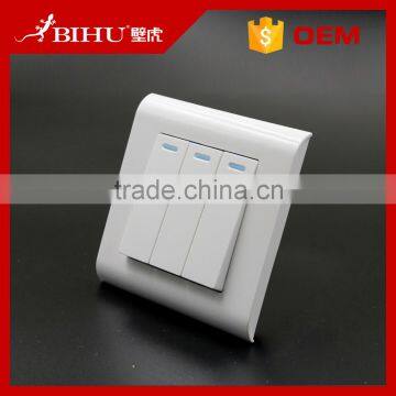 High quality factory made 3 gang new design wall switch and socket auto electric window switch