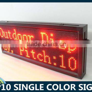 lamp light 10mm pure blue color LED advertising board/P10 16*160 led message moving sign//LED programmable display