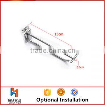 Huohua Wholesale Double Prong Supermarket Slatwall Hook photo-2