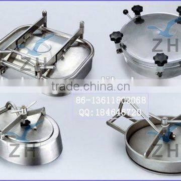 Food grade stainless steel tank truck manhole cover