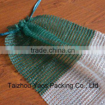 Dark Green PE Raschel Knitted Plastic Raschel Mesh Bag photo-2