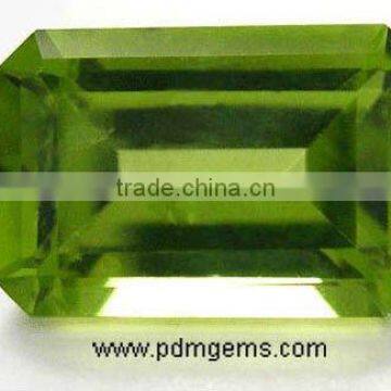 Peridot Octagon Cut