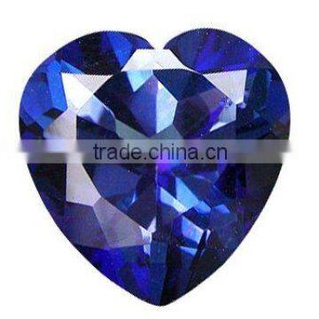 Tanzanite Faceted Heart