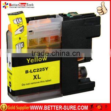 compatible brother printer cartridges LC225 ink cartridge Yellow for brother MFC-J4620DW/J4625DW/J4420DW