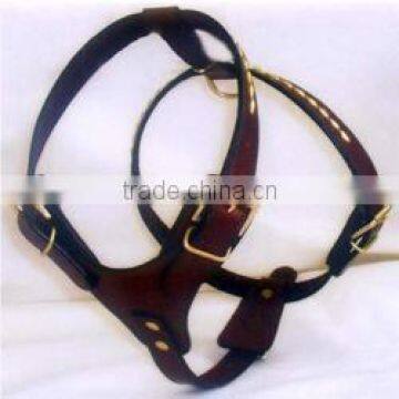 New Genuine Leather Adjustable and Comfortable High Quality Dog Harness