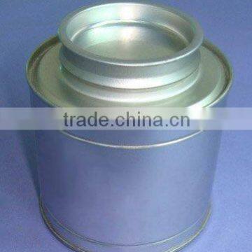 Large canister metal Chinese tea tin can