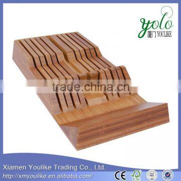 Simple Bamboo Knife Tray Bamboo Knife Block