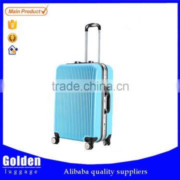 Luxury abs trolley bag bright color travel trolley luggage made in China