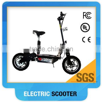 2 wheel 36V 1000W electric scooter Green 01 with cross wheel