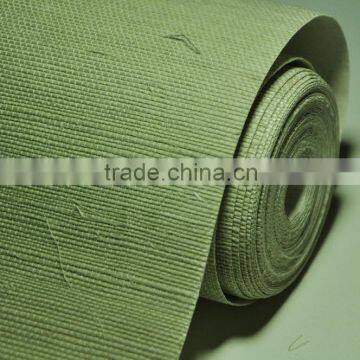 sisal wallcovering light green-yellow hotel wallpaper