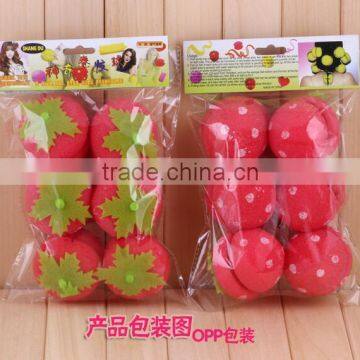 DIY Sponge Hair Curler Hair Roller Set/ Cute and Beauty Strawberry Hair Curler/ DIY Magic Hair Curler photo-4