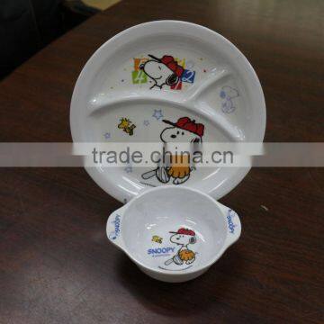 Melamine nice quality melamine dinner sets for kids