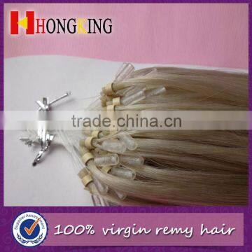 Silky Straight Wave Micro Ring Loop Hair Extension