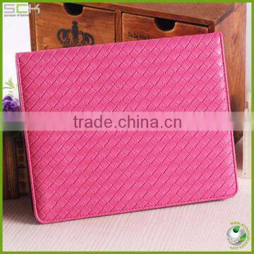 Colorful Woven Pattern Leather case for Ipad 2/3/4