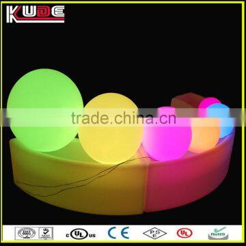 rechargreable multicolors changing PE plastic LED ball for pools and garden