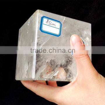 customized natural rock clear quartz cube