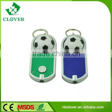 ABS material keychain flashlight 1 led plastic keychain led light