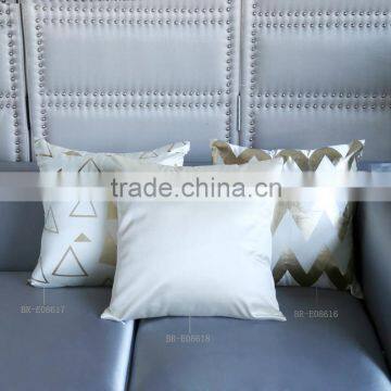 Simple Square Coton Pillow with gold decorative                        
                                                Quality Choice