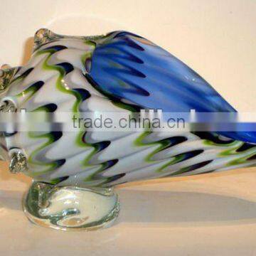 beautiful conch glass table decoration XO-2010015A01 and crystal art table decoration