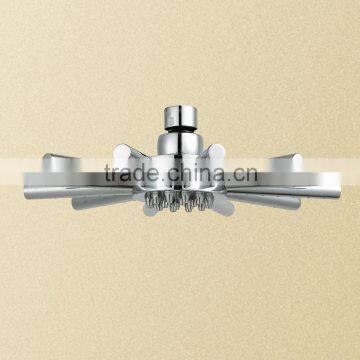 Ceiling Mounted Fancy Chrome Finished Brass Shower Head