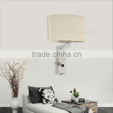 Two heads hotel decorative wringle shade led wall sconce,hotel decorative wringle shade led wall sconce,led wall sconce WL1082