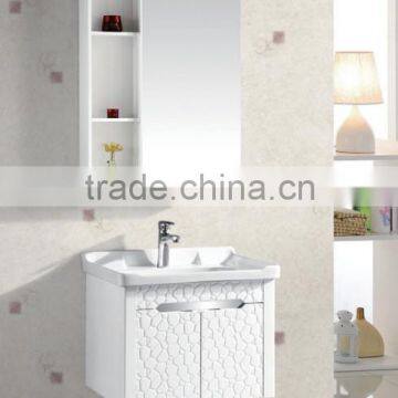 New Design White Art Wall Mounted PVC Vanity