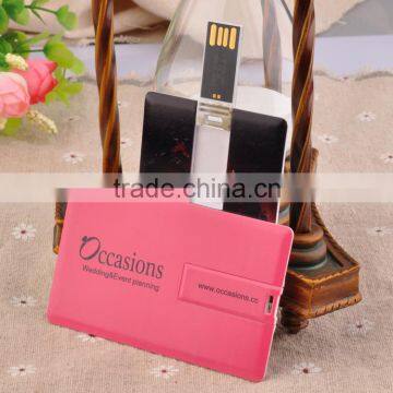 Chinese Bulk Promotion OEM Logo USB 2.0 Ultra-thin Credit Card Usb Flash Disk photo-2