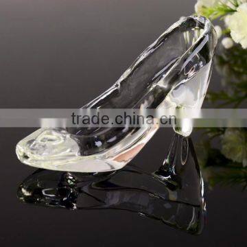 Fashion Display Glass Crystal high heel shoe COM009