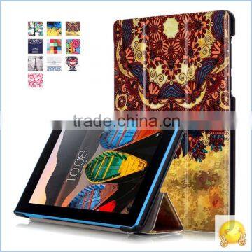Painting Slim Folio Stand Leathr Case Cover Protective Skin Cover For Lenovo Tab3 7.0 Essential TB3-710F 710I 7" Tablet PC photo-3