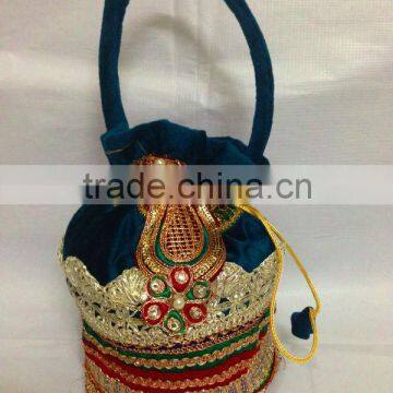 Beautiful exclusive Indian wedding party evening party purse Pouch/potli Bag