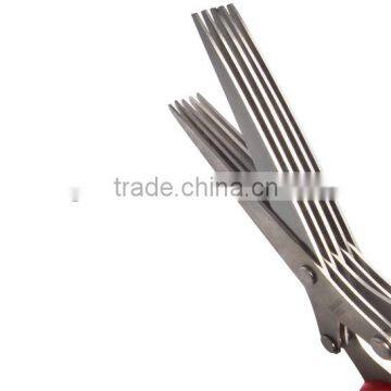 5 Blades Stainless Steel Kitchen Herb Scissors HS005 photo-6