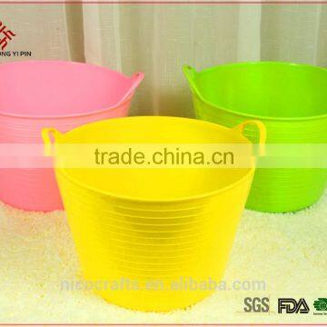 Wholesale colourful PE large plastic bucket