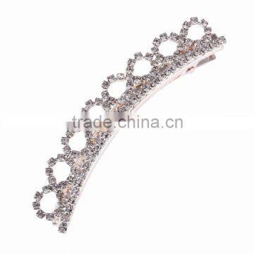 Cheap Price Elegant Crystal Crown Hair Jewelry Princess Tiara Type Head Accessories For Women