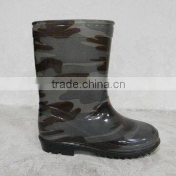 cheap kids camo PVC rain boots