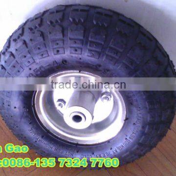 high quality hand trolley air rubber wheels 350-4