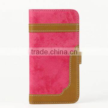 For 2015 Newest IPhone 6 Wallet Case, Folio Case With Plastic Holder for IPhone 6