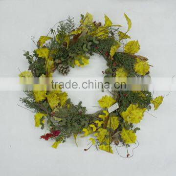 wholesale felt straw wreaths christmas decoration supplier