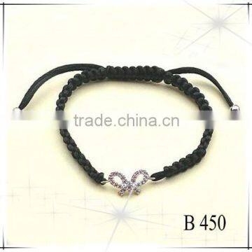 Fashion Rhodium Zircon Silver Ball Bracelet