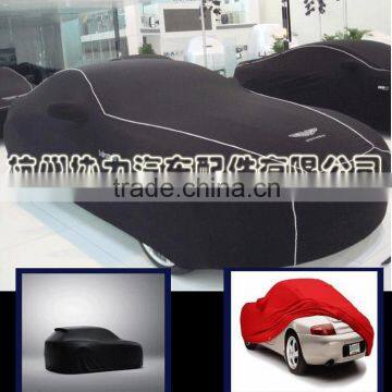 elastic material easy takeing car cover,car cover with doors and window at factory price