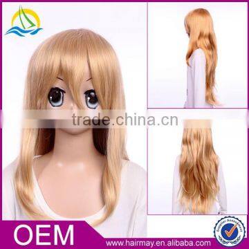 wholesale In stock cosplay for K-ON! Kotobuki Tsumugi nature looking curl blonde wig