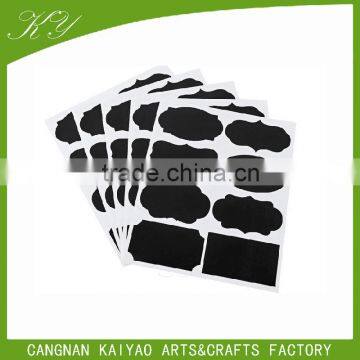 Wholesale Custom Removable Self Adhesive Plastic Glass Bottle Label Sticker Chalkboard Label Writable Vinly PP Decal Sticker photo-2
