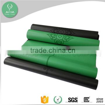 High quality PU leather suface printed yoga mat manufacturer