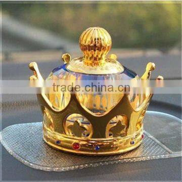 2016 Fashionable & noble design crystal perfume bottle in crown design